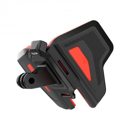 TELESIN Motorcycle Helmet Chin Mount for Action Cameras(Orange)