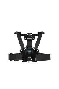 TELESIN Chest Strap with Dual-Mount/J-Hook for GoPro/Action Cameras