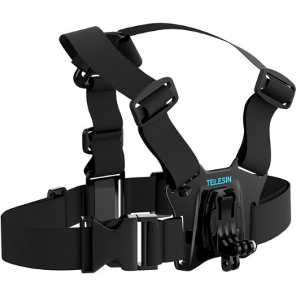 TELESIN Chest Strap with Dual-Mount/J-Hook for GoPro/Action Cameras