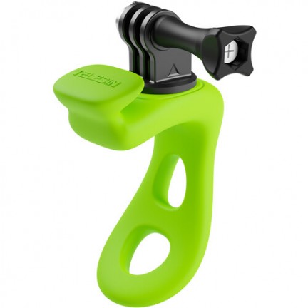 TELESIN Rubber Handlebar Mount for Action Cameras (Green)