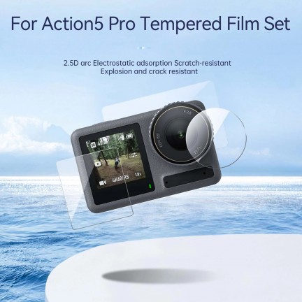 TELESIN Tempered Film Kit for Action5 Pro