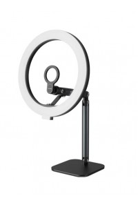 TELESIN Magnetic Desktop Phone Stand with 10 inch LED Photography Ring Light Selfie Fill Lamp