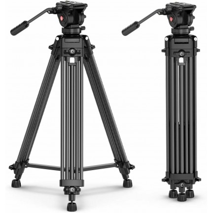 Ulanzi MT-81 Heavy-Duty Video Tripod with Fluid Head