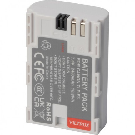 VILTROX TLP-E6 Rechargeable Lithium-Ion Battery with USB-C Charging Port