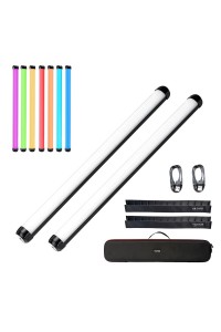 VILTROX K60 2 Kits 20W RGB Tube Light with Grid and Carry Bag