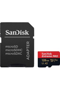 SanDisk 128GB Extreme Pro V30 Micro SD Card (SDXC) UHS-I-200MB/s