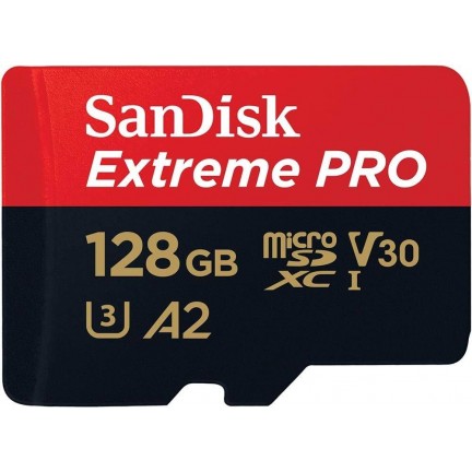 SanDisk 128GB Extreme Pro V30 Micro SD Card (SDXC) UHS-I-200MB/s