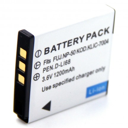 1200mAh Li-ion Battery For FUJIFILM NP-50 FNP50 NP50 KLIC-7004 KLIC-7004 K7004 D-Li68