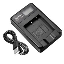 LCD Slim USB Charger for Fujifilm NP-50