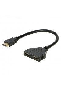 HDMI Male To Dual HDMI Female 1 To 2 Way Splitter