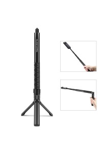 PULUZ Rotary Handle Desktop Tripod Stand 110cm Selfie Stick Monopod for Action Camera/Mobile/Insta360 X3/X4