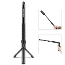 PULUZ Rotary Handle Desktop Tripod Stand 110cm Selfie Stick Monopod for Action Camera/Mobile/Insta360 X3/X4