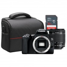 Canon EOS 250D Camera with 18-55mm and Bag 32GB Memory Card Kit