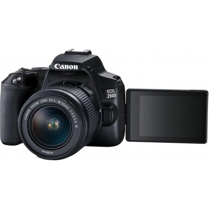 Canon EOS 250D Camera with 18-55mm and Bag 32GB Memory Card Kit