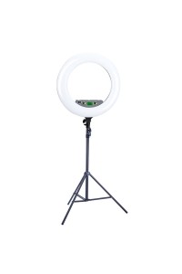 NiceFoto LR-480AII 50W 18″3200-6500K Dimmable Diva LED Ring Light with Stand