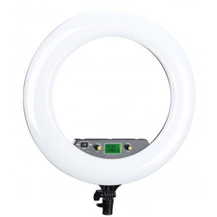 NiceFoto LR-480AII 50W 18″3200-6500K Dimmable Diva LED Ring Light with Stand