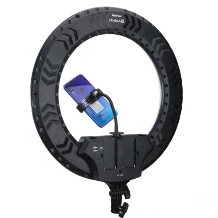 NiceFoto LR-480AII 50W 18″3200-6500K Dimmable Diva LED Ring Light with Stand