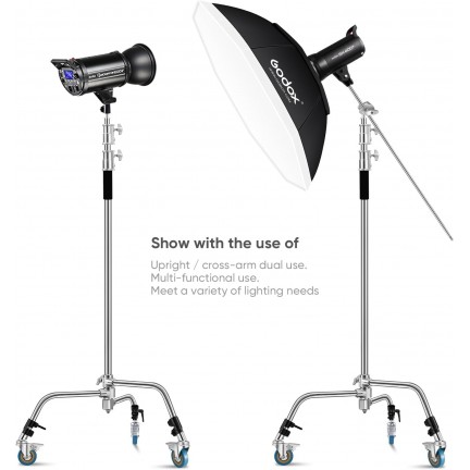 NiceFoto Y660IIB C-Light Stand with Casters