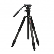 ProVision GOSTEADY 4-Sec Carbon Tripod with Video Head And Monopod