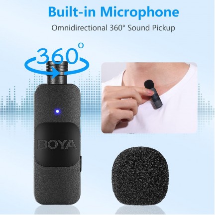BOYA BY-V Series Wireless Lavalier Microphone BY-V20 Type-C