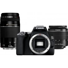 Canon EOS 250D + EF-S 18-55mm f/3.5-5.6 III + EF 75-300mm f/4-5.6 III Double Lens Kit