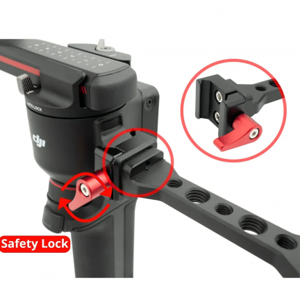 Topcine RS4 Gimbal Monitor Mount RS3 Handle Extension Plate with 1/4" Thread Cold Shoe Mount for Mic Light Compatible