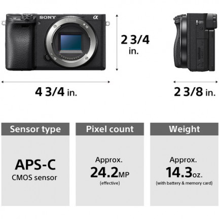 Sony a6400 Mirrorless Camera with 16-50mm Lens