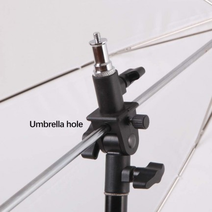 Mount Umbrella Holder with U Shape Tilt Adapter for Studio Light Stand