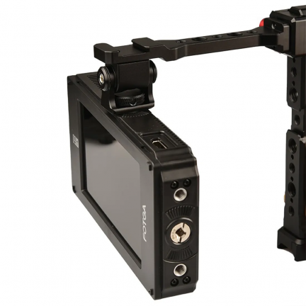 Topcine RS4 Gimbal Monitor Mount RS3 Handle Extension Plate with 1/4" Thread Cold Shoe Mount for Mic Light Compatible