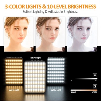 Selfie Light 3 Color Temperature Camera Photography Light Magnetic Phone Fill Light