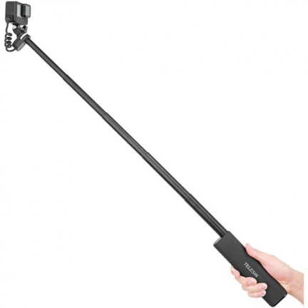 TELESIN Rechargeable Selfie Stick for Action Cameras & Smartphones