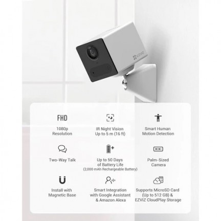 EZVIZ CB2 1080p Wi-Fi Smart Home Battery Camera(Black)