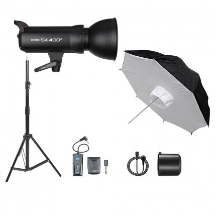 Godox SK400II-V With SBUB-Ø40″ Umbrella 1-Light Studio Flash Kit