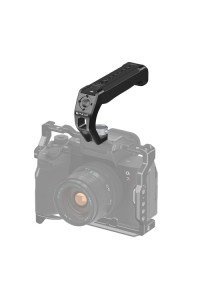 PULUZ Arri Metal Silicone Top Handle with Cold Shoe Mount for Mirrorless Camera Cage Stabilizer