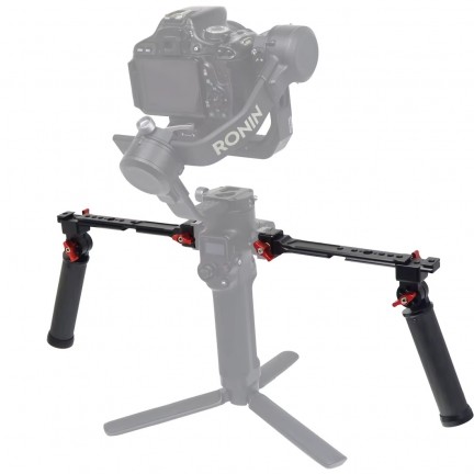 Stabilizer Dual Handle Grip Extension Arm Adjustable Light Monitor Bracket Stand For RS2/RSC2/RS3 Mini/RS3/RS4 Pro