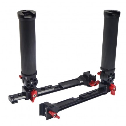 Stabilizer Dual Handle Grip Extension Arm Adjustable Light Monitor Bracket Stand For RS2/RSC2/RS3 Mini/RS3/RS4 Pro