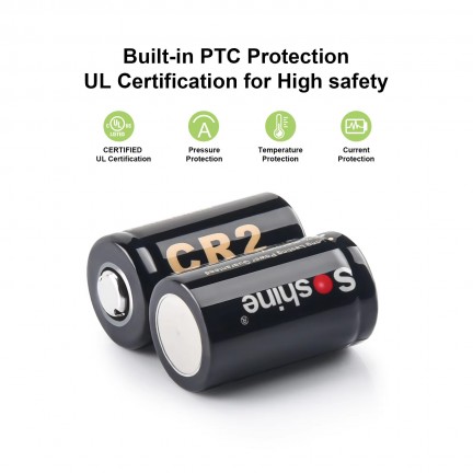 CR2 3V Primary Lithium Battery Non-Rechargeable Battery 3-Volt 1000mah 4Pc