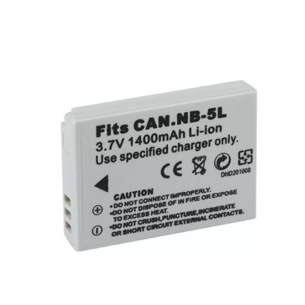 NB-5L Replacement LI-ON Digital Camera Battery 1400mAh