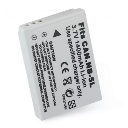 NB-5L Replacement LI-ON Digital Camera Battery 1400mAh