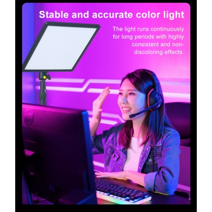 NiceFoto ES-200A Gaming lamp Bi-color COB LED Video Light Live-streaming