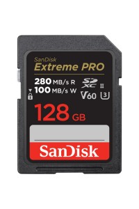 SanDisk 128GB SDXC Extreme PRO V60/UHS-II/U3/R280-/W100MB/s