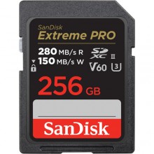 SanDisk 256GB SDXC Extreme PRO V60/UHS-II/U3/R280-/W100MB/s