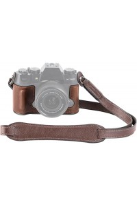 SmallRig Leather Half Case Kit for FUJIFILM X-T50 (Brown)