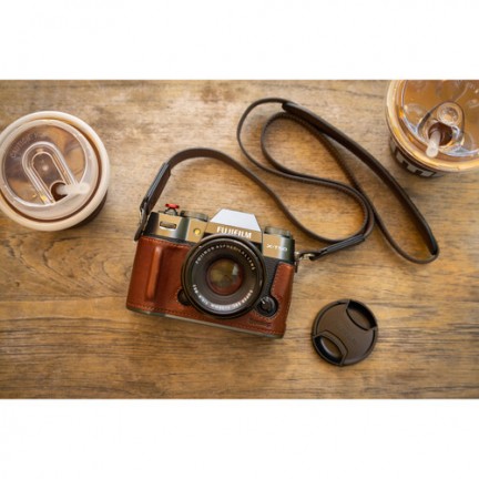 SmallRig Leather Half Case Kit for FUJIFILM X-T50 (Brown)