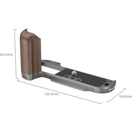 SmallRig Wooden L-Shape Grip for FUJIFILM X-T50 (Charcoal Silver)