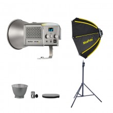 NiceFoto AR-600A Bi-Color Mini Portable LED Video Light With mini-40cm Softbox/Stand