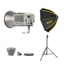 NiceFoto AR-600A Bi-Color Mini Portable LED Video Light With mini-50cm Softbox/Stand