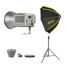 NiceFoto AR-600A Bi-Color Mini Portable LED Video Light With mini-60cm Softbox/Stand