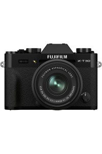 FUJIFILM X-T30 II Mirrorless Camera with XC 15-45mm OIS PZ Lens (Black)