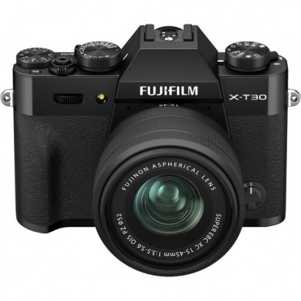 FUJIFILM X-T30 II Mirrorless Camera with XC 15-45mm OIS PZ Lens (Black)